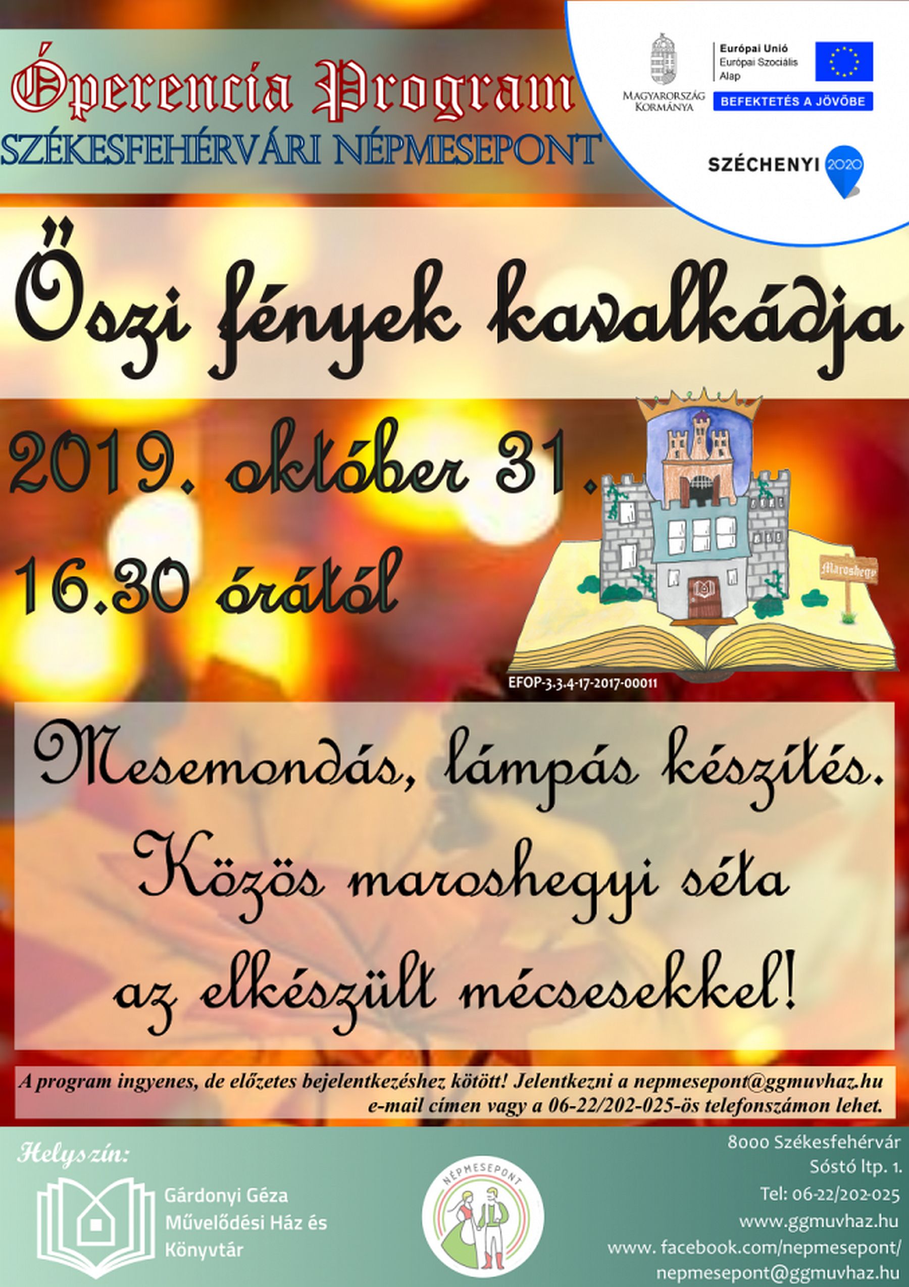 Őszi fények kavalkádja csütörtökön a Székesfehérvári NépmesePonton